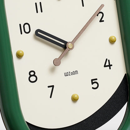 Circa - Designer Wall Clock with Pendulum - Green