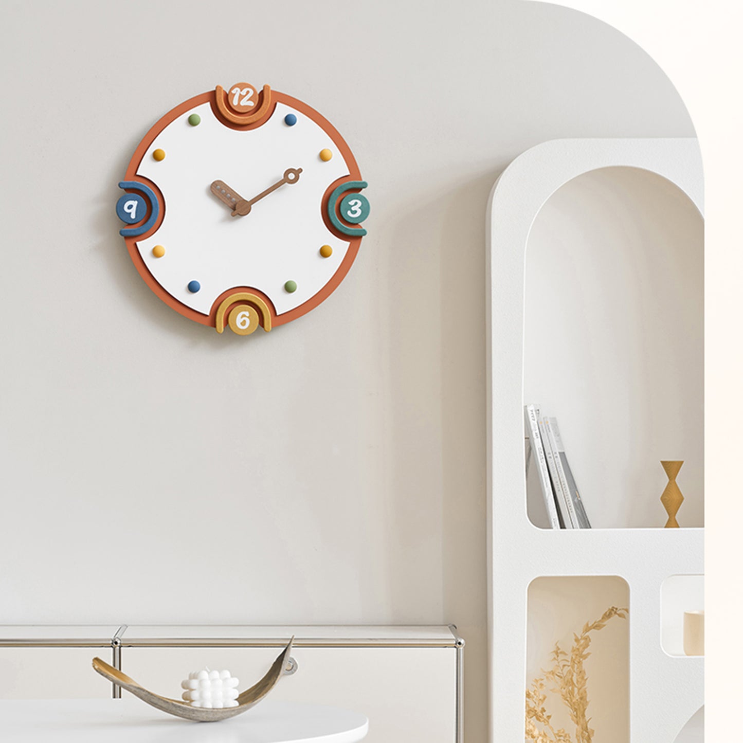 Jellybean - Colourful Wall Clock ~ 1.5 feet Dia