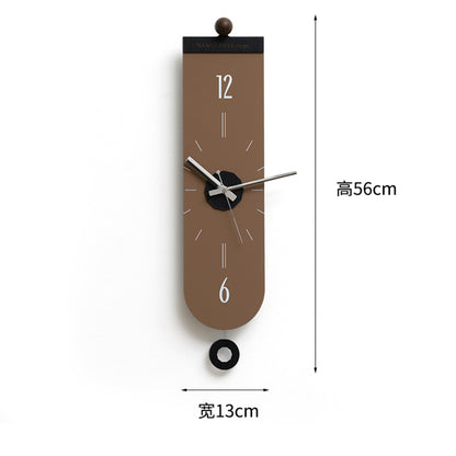 Tempo - Designer Pendulum Wall Clock - Brown