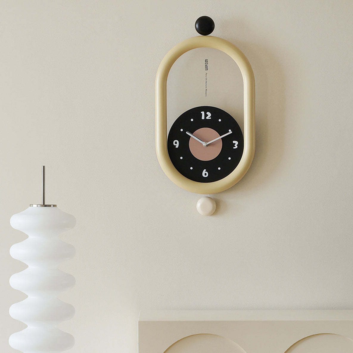 Circa - Designer Wall Clock - Yellow