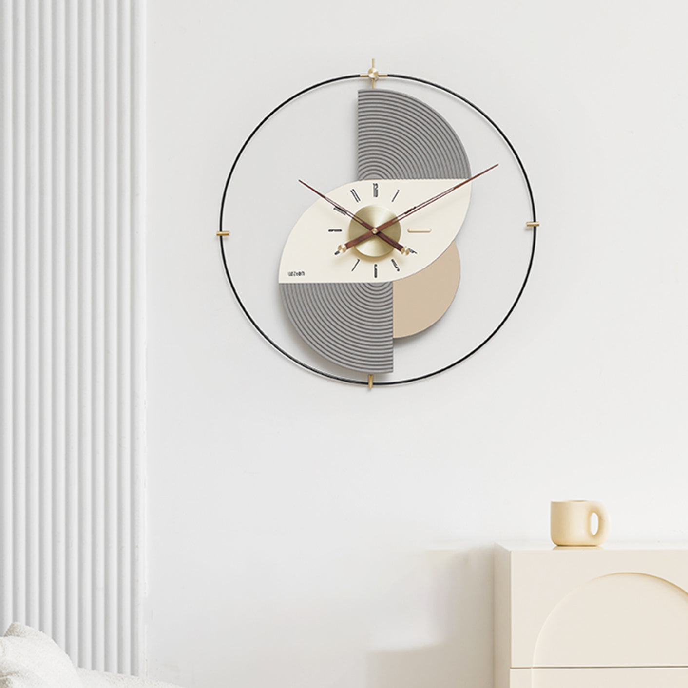 Kinetic - Designer Wall Clock ~ Style 2 - 2 feet (Dia)
