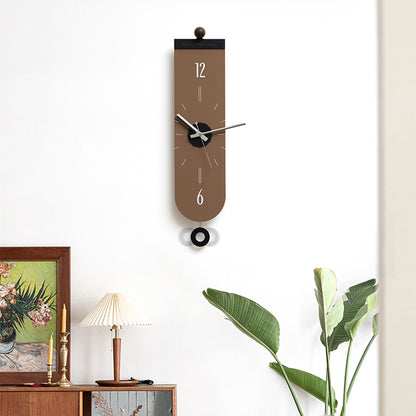 Tempo - Designer Pendulum Wall Clock - Brown