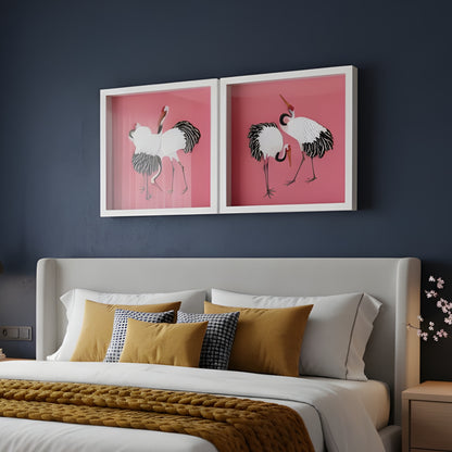 Sway – Japanese Cranes inspired Premium Wall Art
