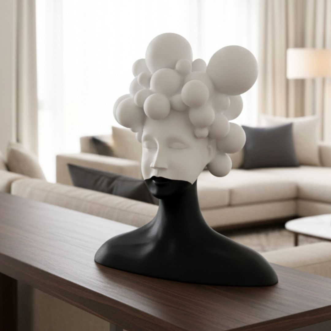 Mindscape - Modern Abstract Lady Figurine Sculpture ~ 1.5 Feet Tall