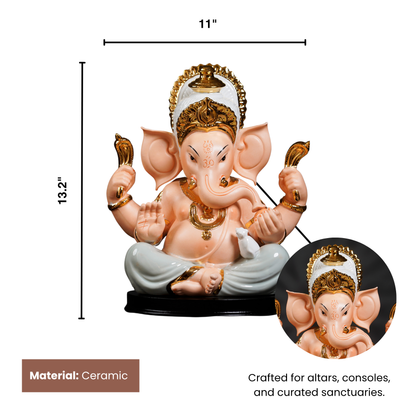 The Celestial Zeal - Ganesha Statue - Style 1