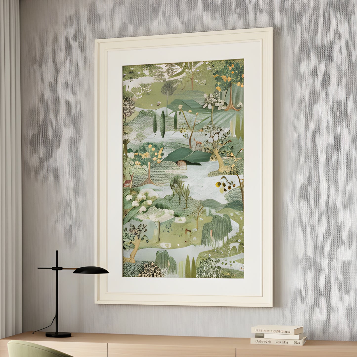 Edenia – Nature Inspired 3D detailing Premium Wall Art ~ 6 ft x 4 ft