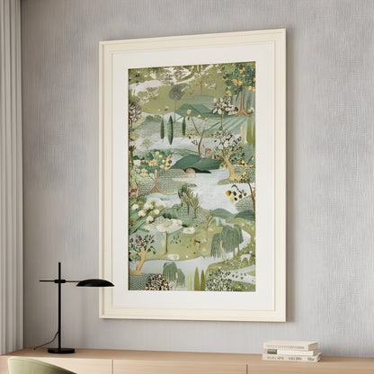 Edenia – Nature Inspired 3D detailing Premium Wall Art ~ 6 ft x 4 ft