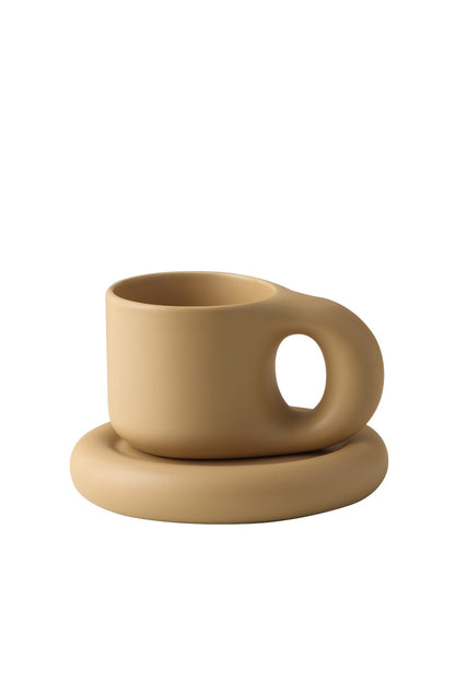 Chubby Chug - Pinterest-y Fat Coffee Mug and Plate Set
