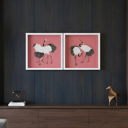 Sway – Japanese Cranes inspired Premium Wall Art