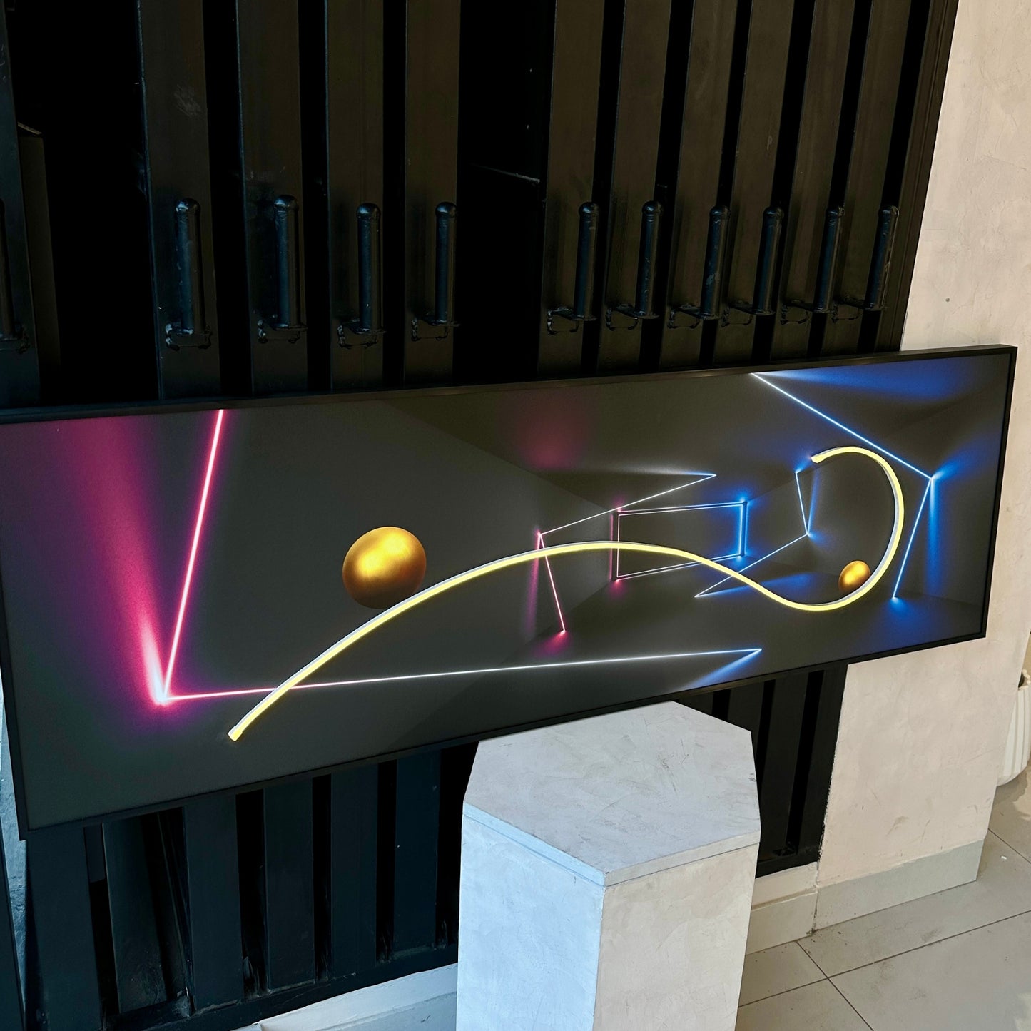 Pulse - Modern Abstract LED Wall Art ~ 5 ft long