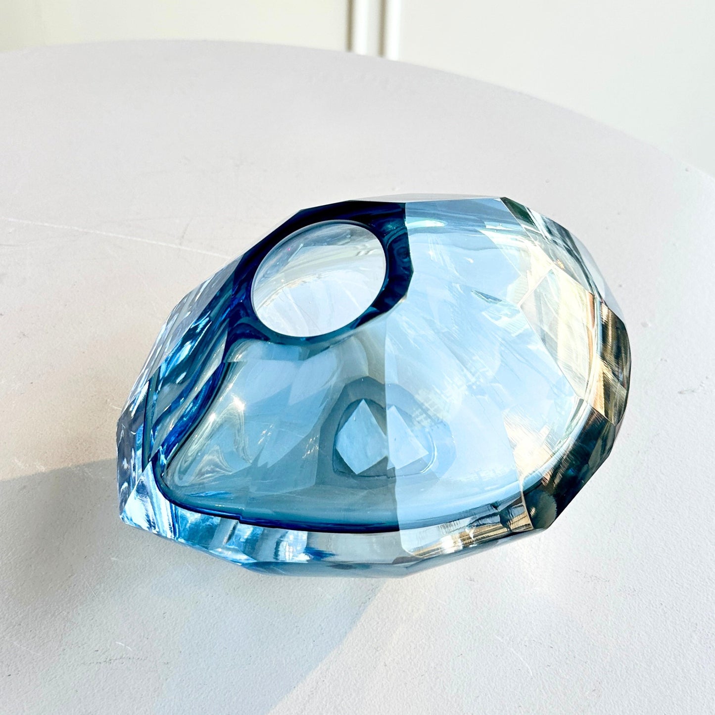 Prism - Blue Glass Vase