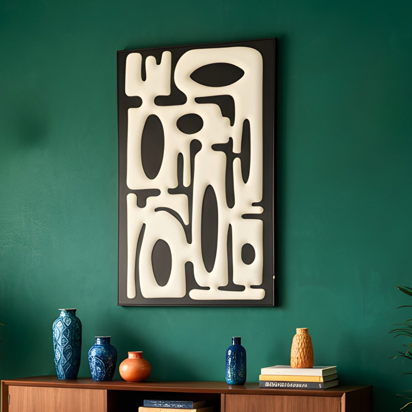 Interlude - Modern Abstract Layered Wood Wall Art ~ 4 ft x 3 ft