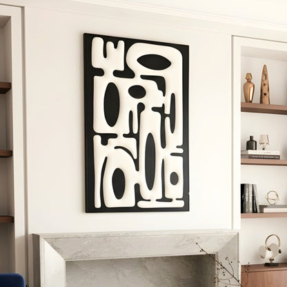 Interlude - Modern Abstract Layered Wood Wall Art ~ 4 ft x 3 ft