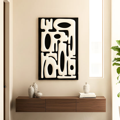 Interlude - Modern Abstract Layered Wood Wall Art ~ 4 ft x 3 ft