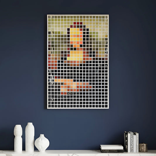 The Modern Muse – Mona Lisa inspired Mixed Media Art ~ 4 ft x 3 ft