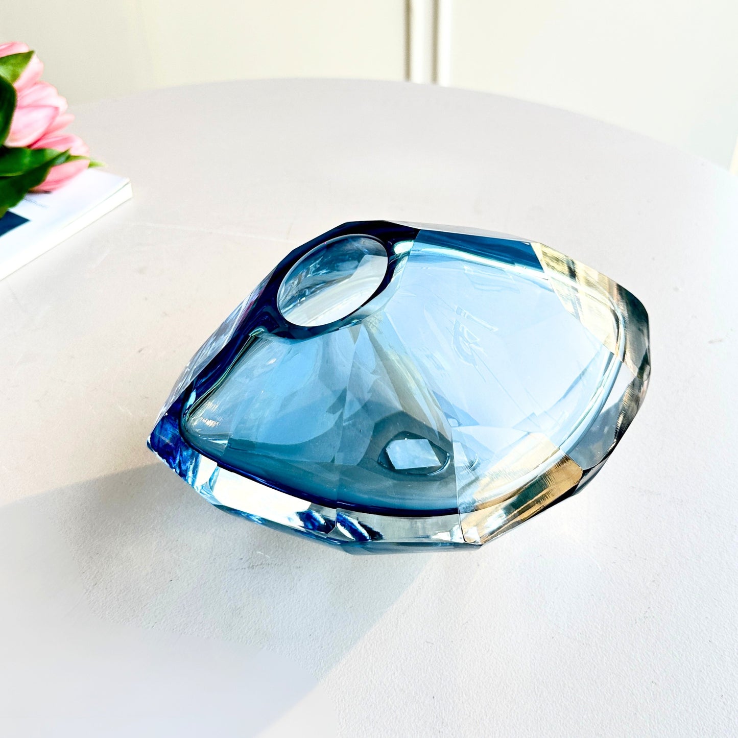 Prism - Blue Glass Vase