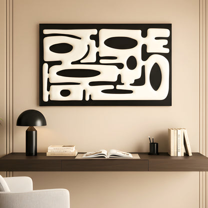 Interlude - Modern Abstract Layered Wood Wall Art ~ 4 ft x 3 ft