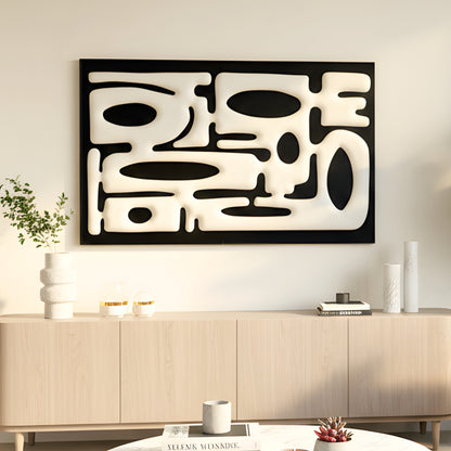 Interlude - Modern Abstract Layered Wood Wall Art ~ 4 ft x 3 ft