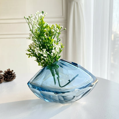 Prism - Blue Glass Vase