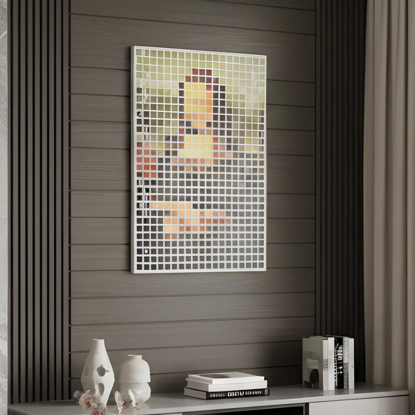 The Modern Muse – Mona Lisa inspired Mixed Media Wall Art ~ 4 ft x 3 ft