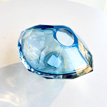 Prism - Blue Glass Vase