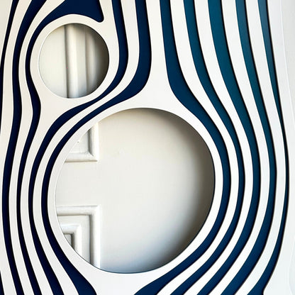 Flowline - Modern Abstract Layered Wood Wall Art ~ 2.5 ft x 3 ft