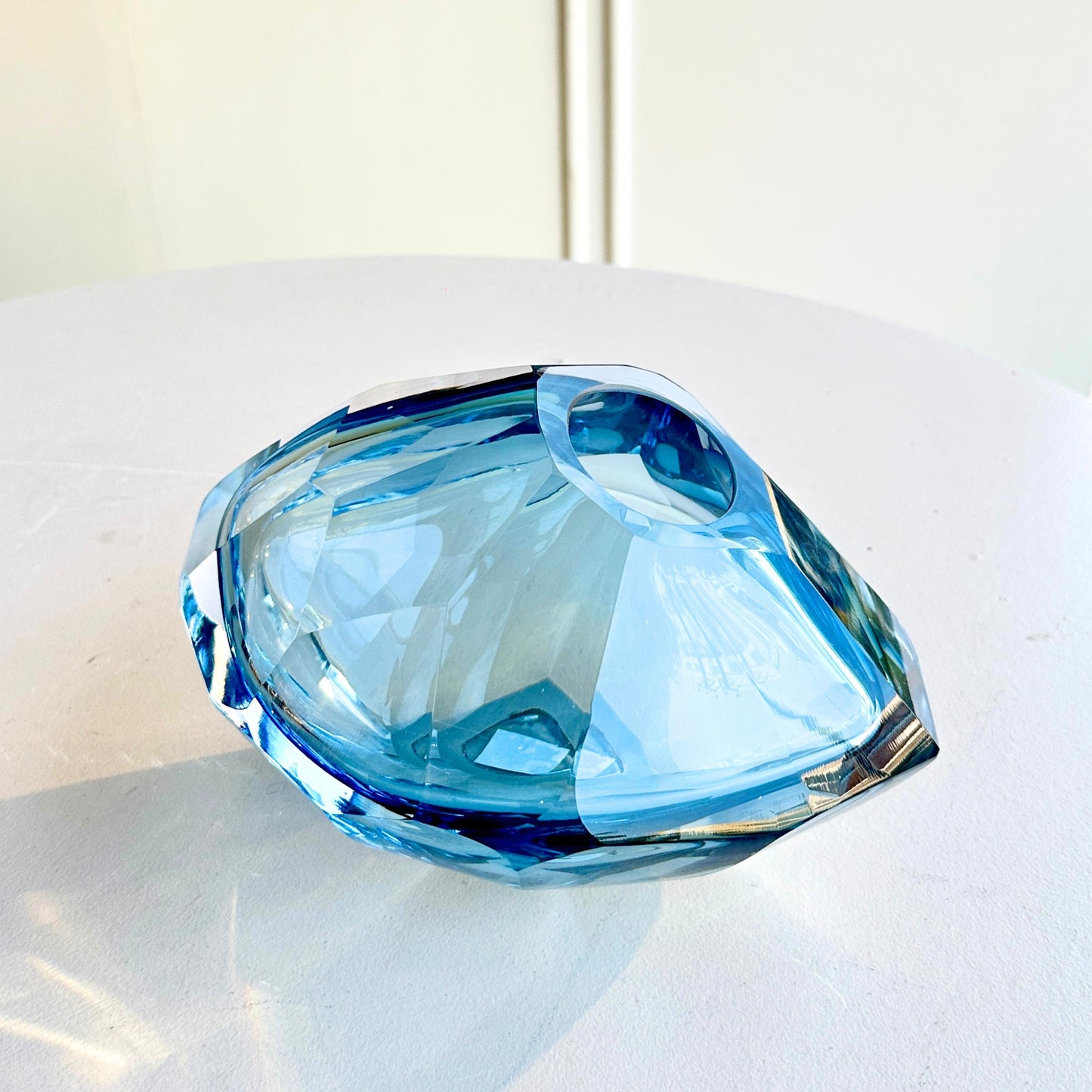 Prism - Blue Glass Vase