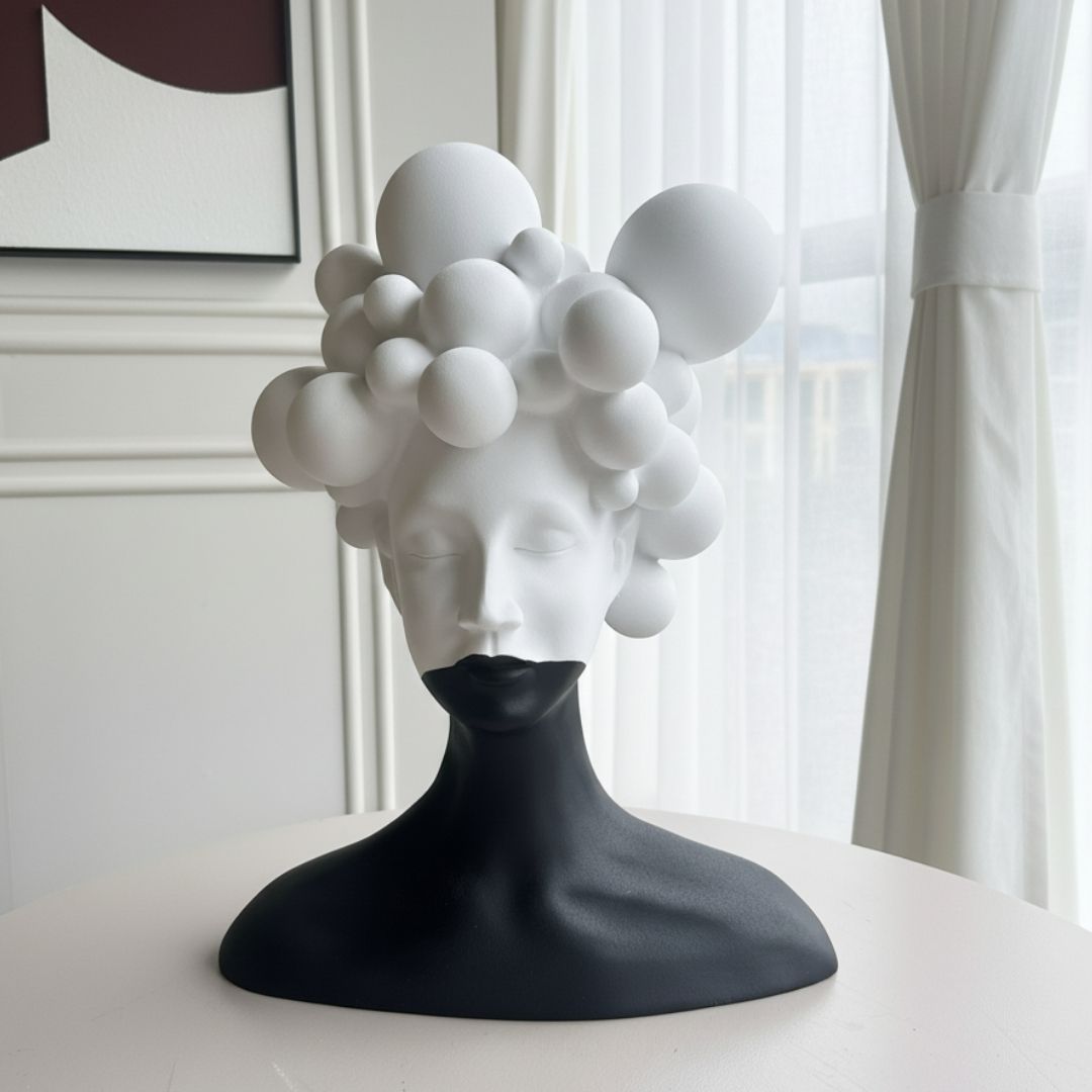 Mindscape - Modern Abstract Lady Figurine Sculpture ~ 1.5 Feet Tall