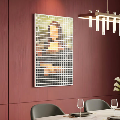 The Modern Muse – Mona Lisa inspired Mixed Media Wall Art ~ 4 ft x 3 ft