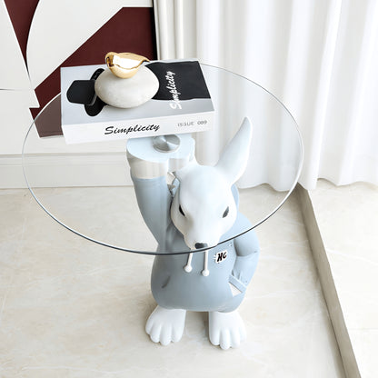 The Buttler Bunny - Rabbit inspired Floor Sculpture/Side Table ~ 2.5 feet Tall