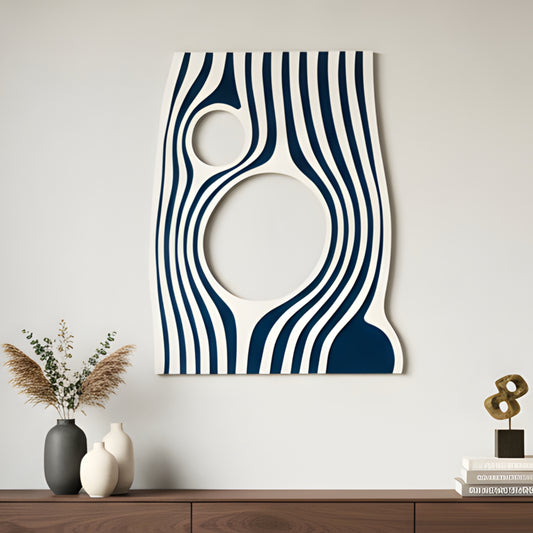 Flowline - Modern Abstract Layered Wood Wall Art ~ 2.5 ft x 3 ft