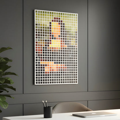 The Modern Muse – Mona Lisa inspired Mixed Media Wall Art ~ 4 ft x 3 ft
