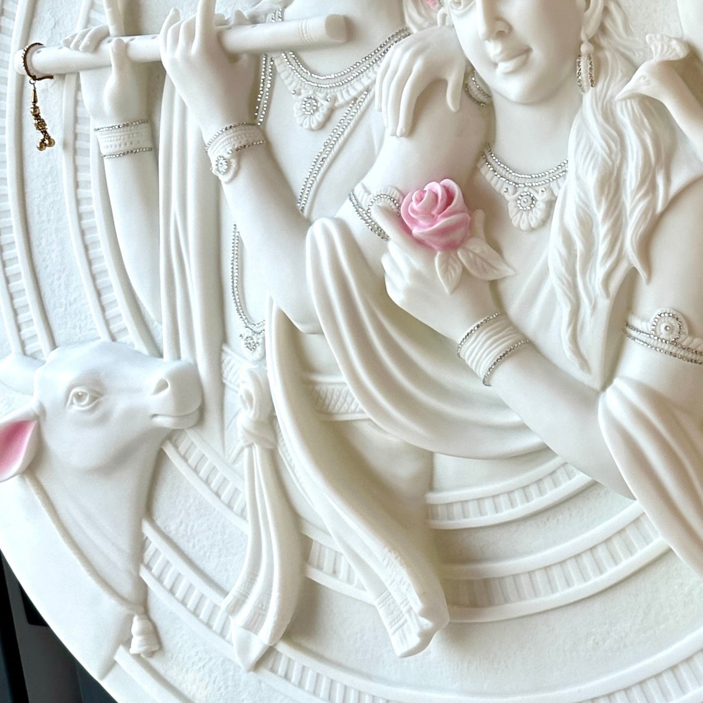 Vrindavan – Radha Krishna Premium Wall Art ~ 4.5 ft Dia