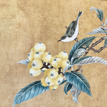 The Orchard – Hand Embroidered Nature Inspired Wall Art (Set of 2) ~ 3 ft x 2 ft