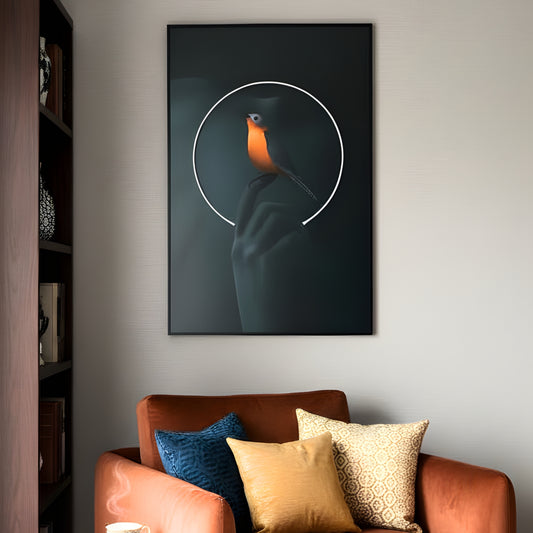 The Sacred Bond - Bird themed LED Wall Art ~ 4 ft x 3 ft