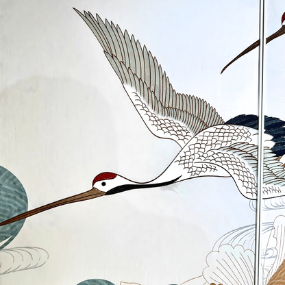 Skybound - Nature-inspired Embroidered Wall Art (Set of 4) ~ 7.5 ft x 4 ft