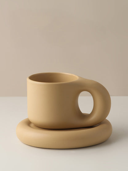 Chubby Chug - Pinterest-y Fat Coffee Mug and Plate Set