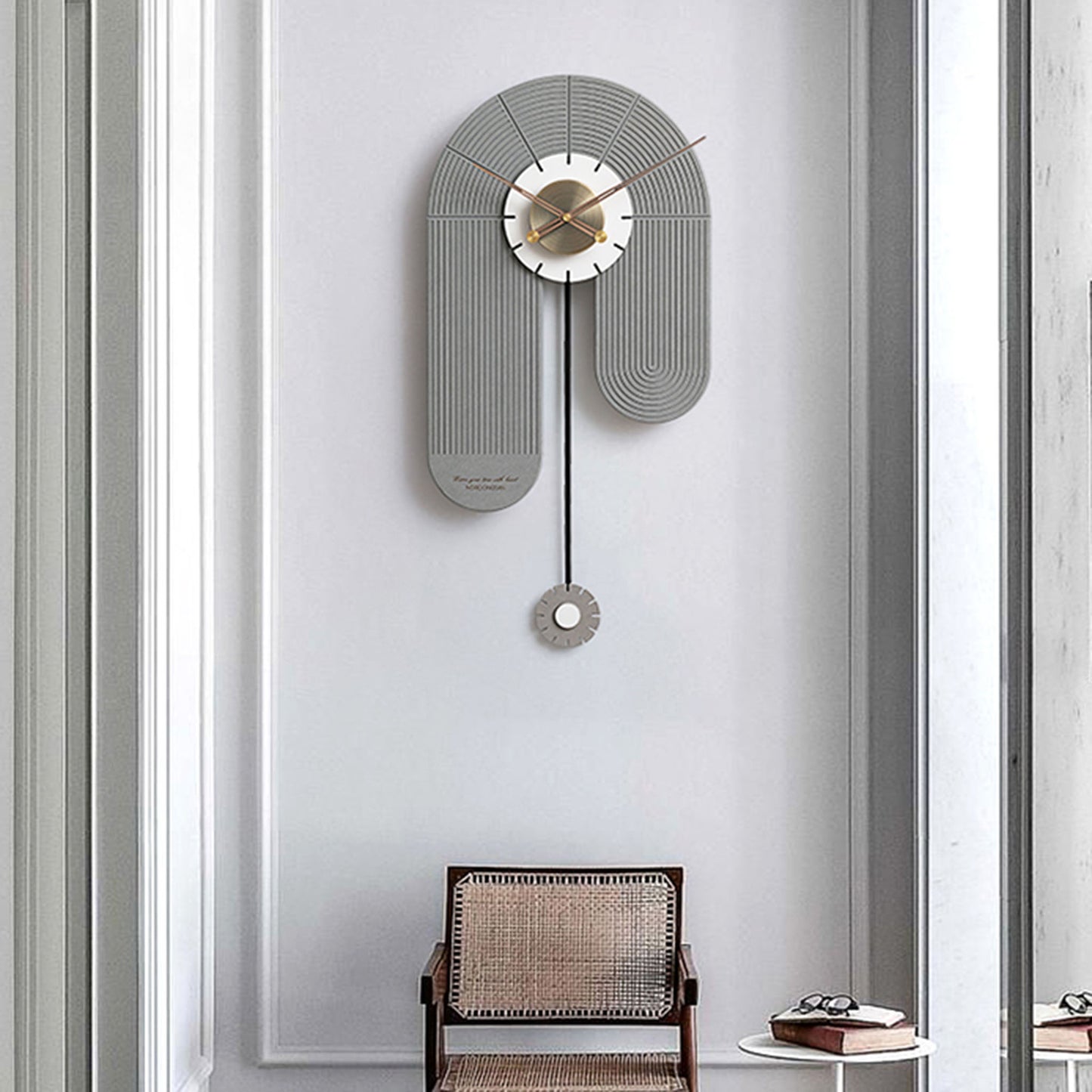 The Surreal Flow of Life - Luxe Wall Clock - Style 6 - Grey
