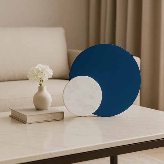 Dream in Abstract - Marble & Metal Table Showpiece
