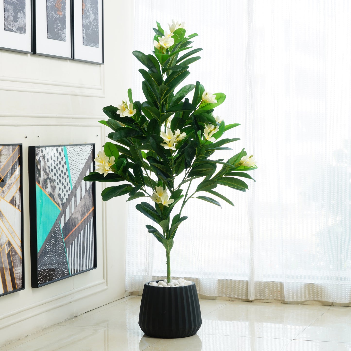 Aloha - Artificial Frangipani Tree ~ 5 Feet Tall