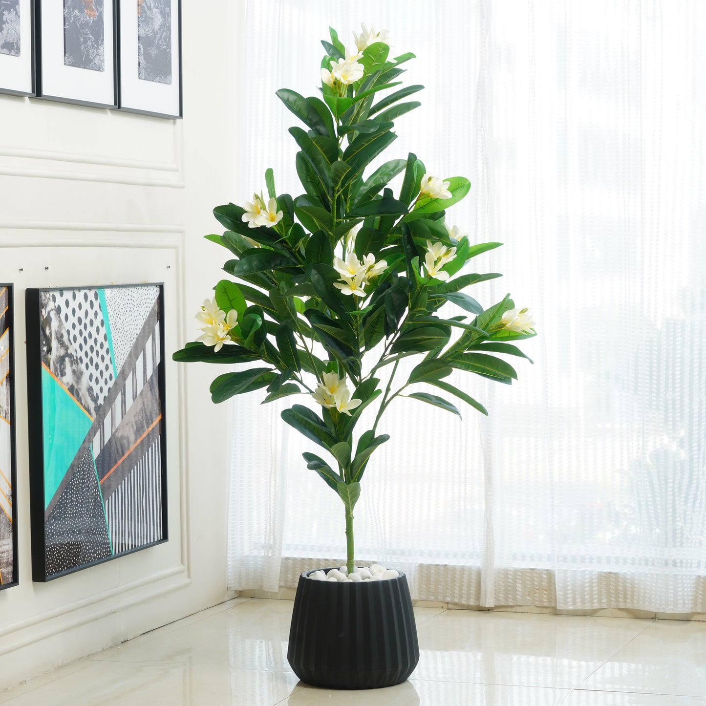 Aloha - Artificial Frangipani Tree ~ 5 Feet Tall