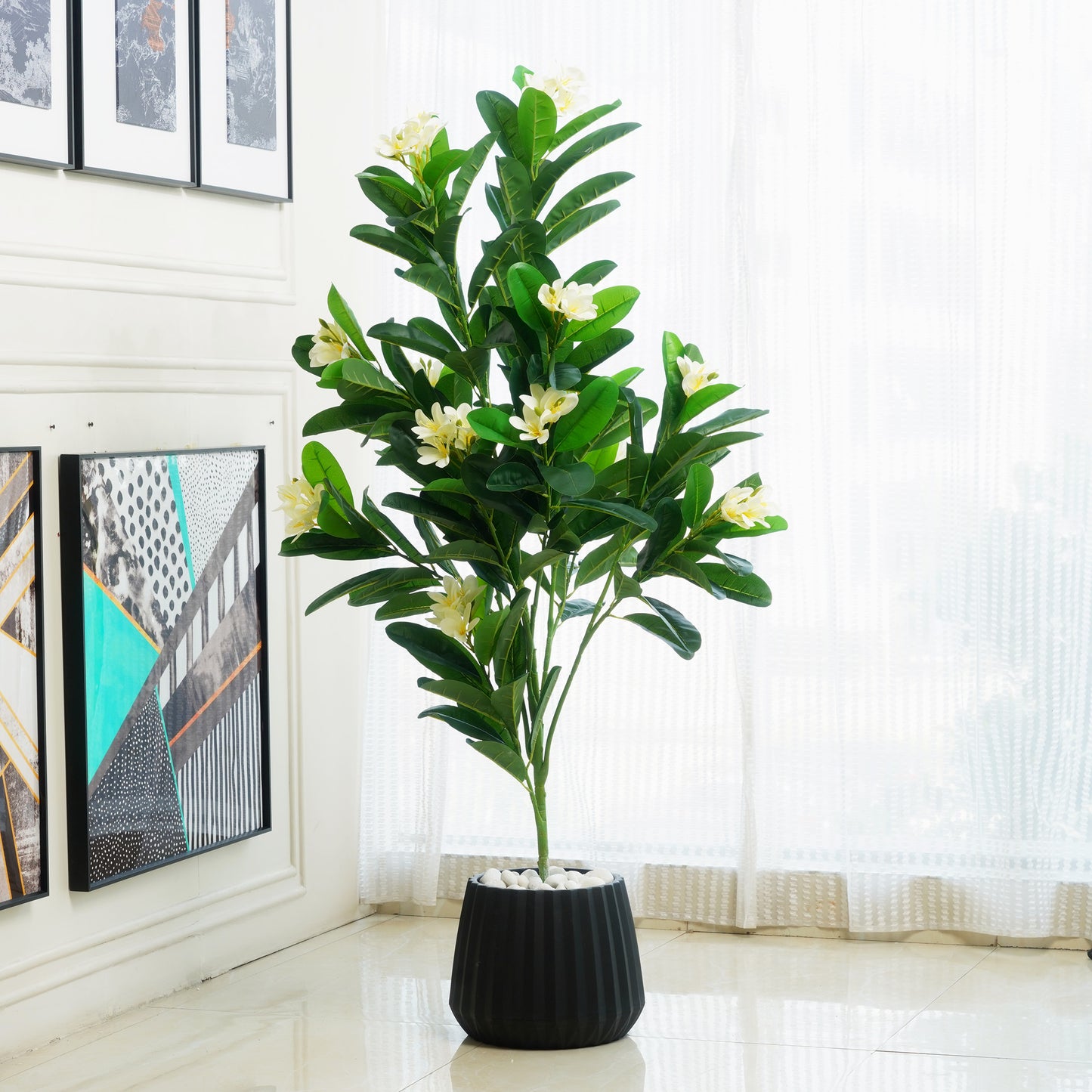 Aloha - Artificial Frangipani Tree ~ 5 Feet Tall