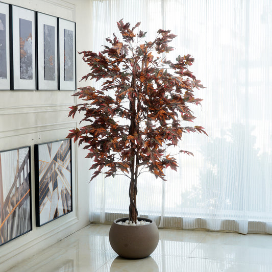 Amberfall - Artificial Maple Tree - Style 2 ~ 6.5 Feet Tall