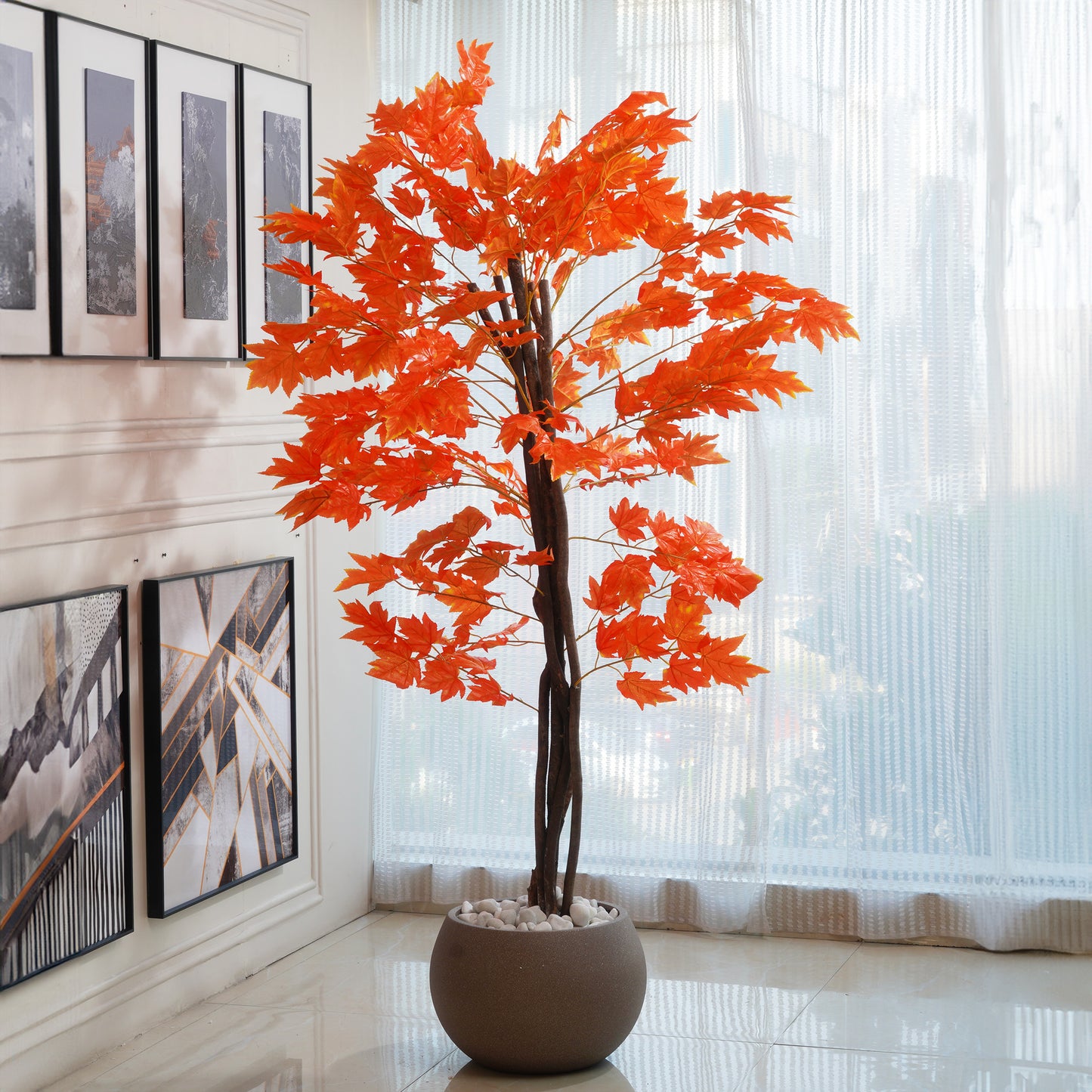 Amberfall - Artificial Maple Tree ~ 5.5 Feet Tall