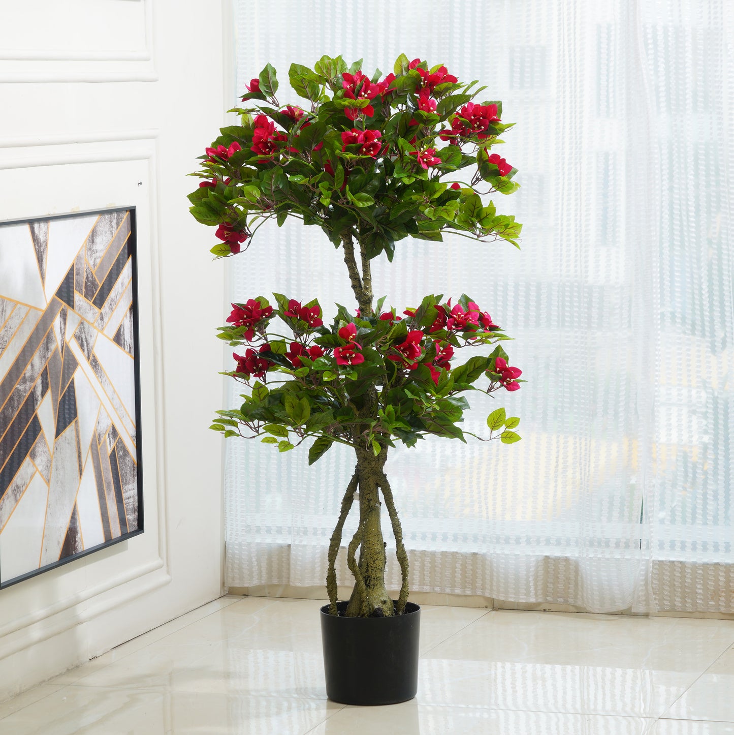 Brio - Artificial Bougainvillea Tree ~ 4 Feet Tall