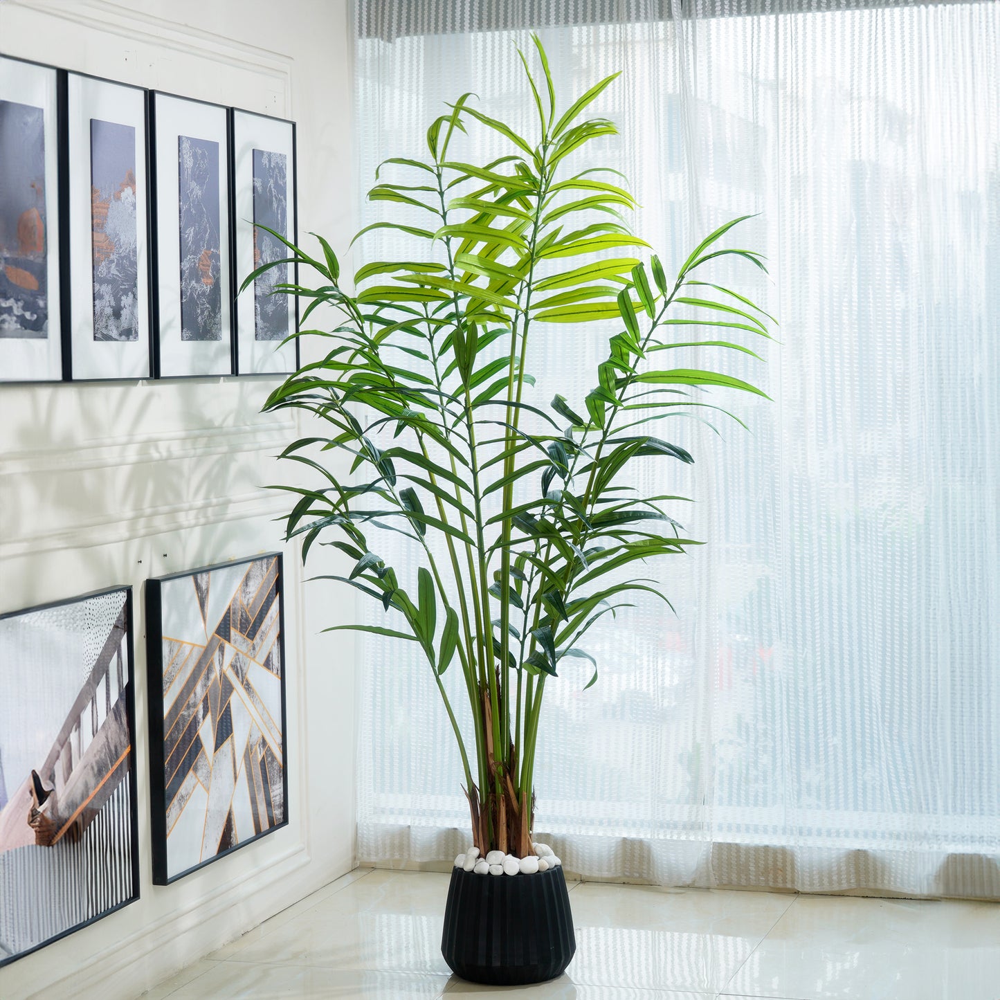 Merida by La Muse – 6 ft Artificial Bamboo Palm for Living Room & Office