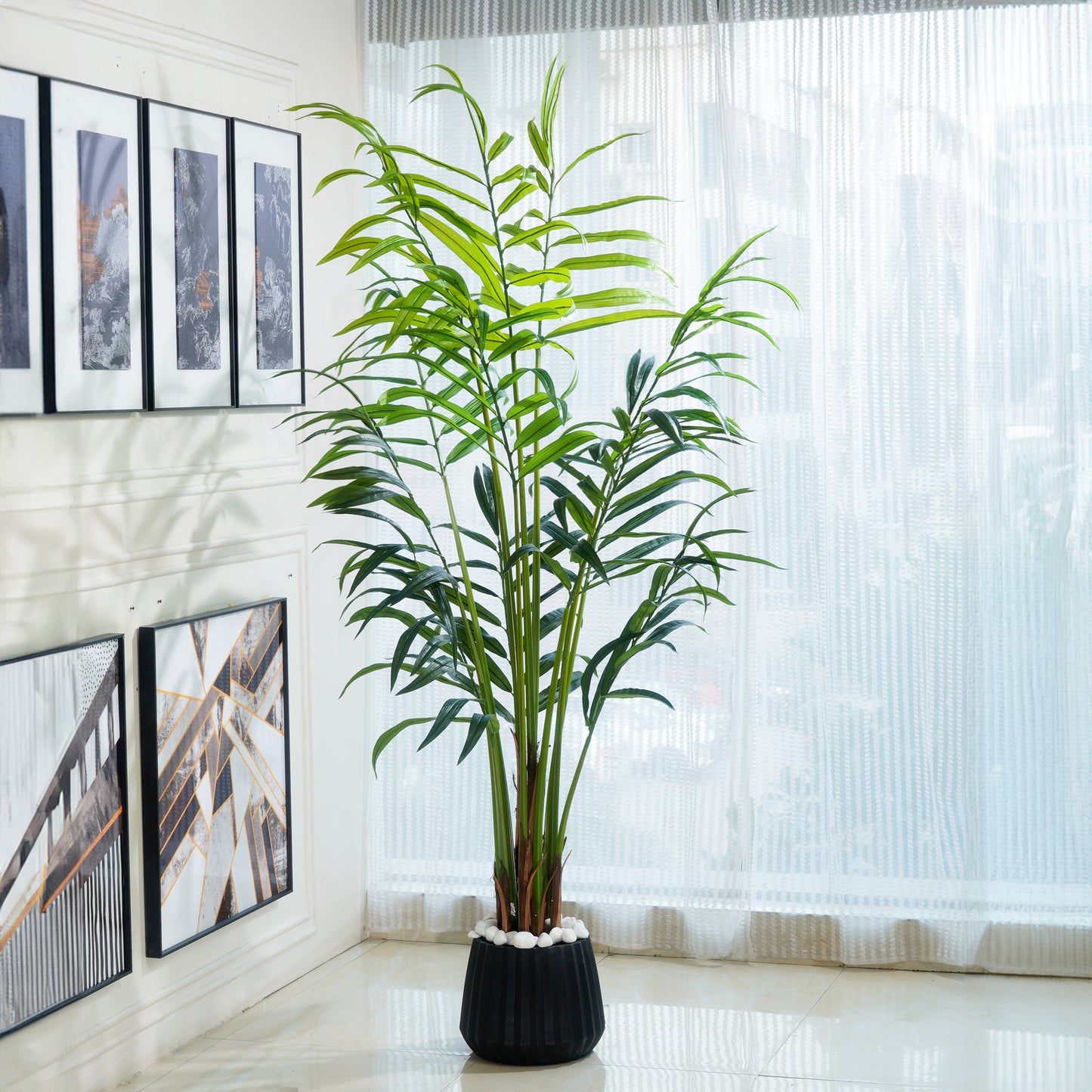 Merida - Artificial Bamboo Palm Plant ~ 6.5 Feet Tall