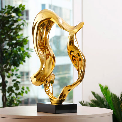 The State of Flow - Resin & Marble Abstract Sculpture ≈ 2.5 Feet Tall - Style 2