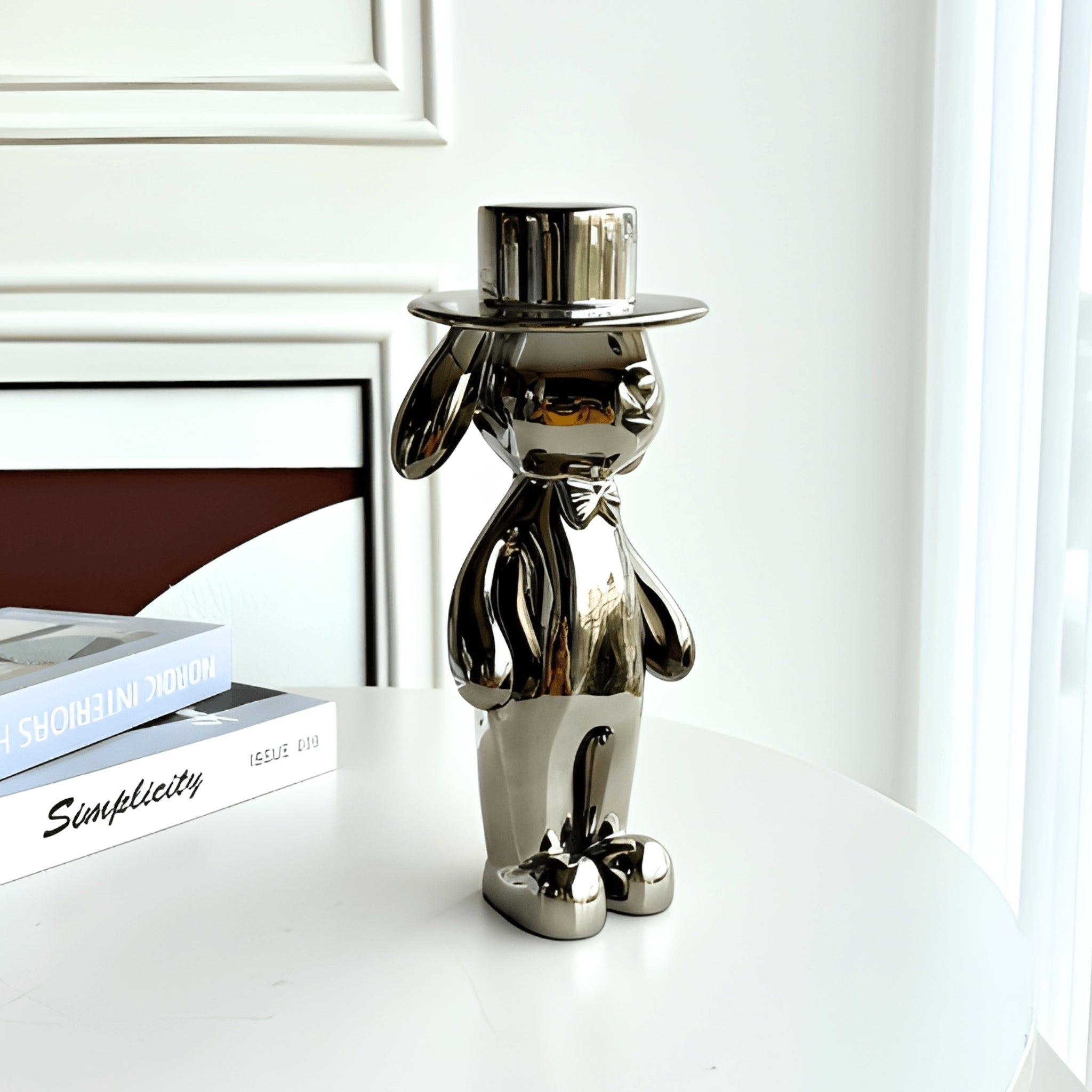 Muse Rabbit Comic Dapper by La Muse – Comic Style Bunny Showpiece for Console Tables ...