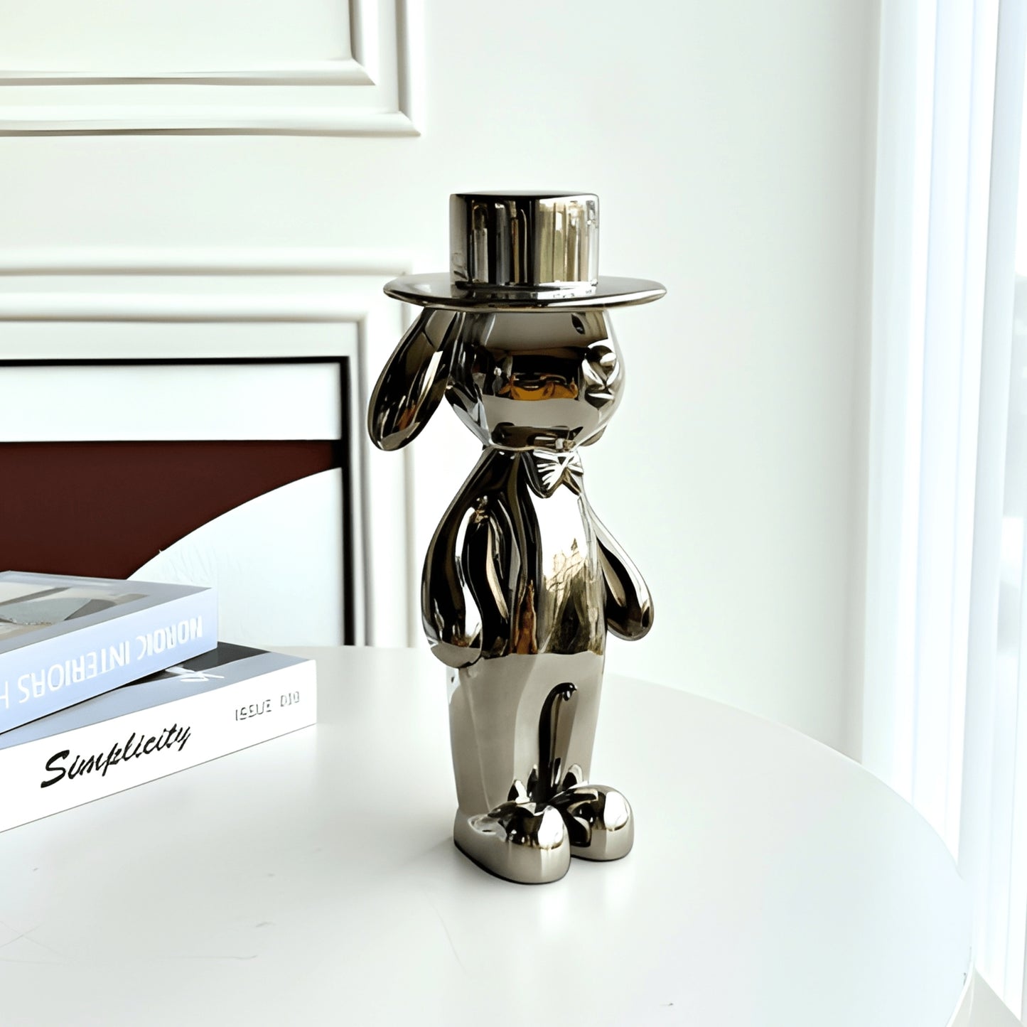 Dapper by La Muse – Comic Style Bunny Showpiece for Console Tables & Shelves